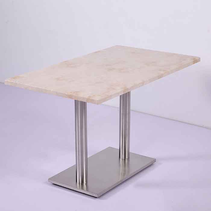 创意客厅咖啡桌 不锈钢大理石餐桌古典培训小圆桌子批发