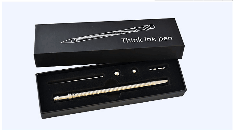 减压笔Think ink pen暴力发泄玩具Fidget pen磁性金属笔减压魔方