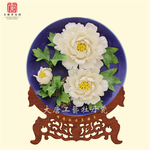 开封工艺礼品牡丹瓷 北京陶瓷牡丹花价格