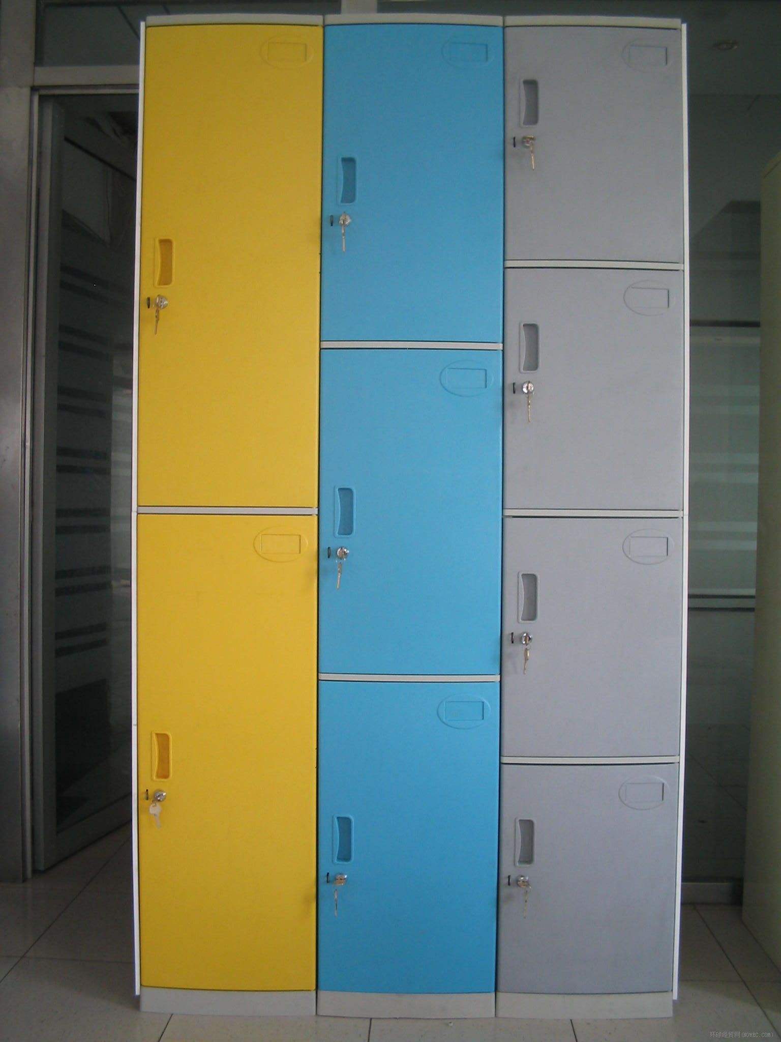 南京10门8门彩色更衣柜，彩色存放柜厂家，足浴馆定做彩色柜