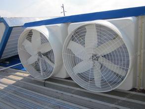 常州车间通风降温设备 工厂除尘除异味设备#喇叭形风机安装