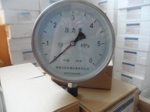 不锈钢压力表YTF系列/不锈钢精密压力表/轴向带边不锈钢表/厂家直销