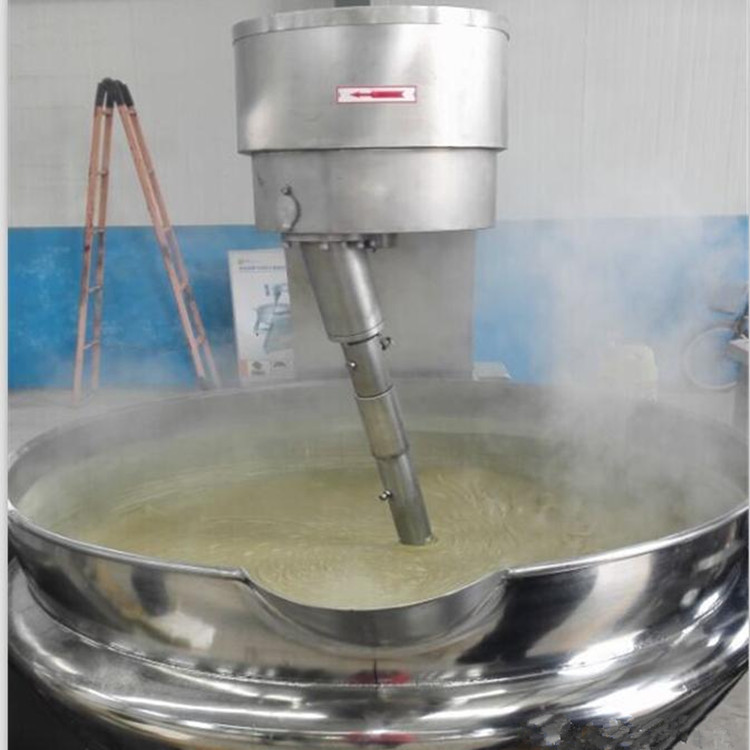 不锈钢可倾式夹层锅，高粘度化糖锅搅拌食品加工，蒸汽电加热