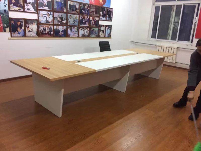 简约四人组合办公桌 L型钢脚屏风电脑台工作位职员桌