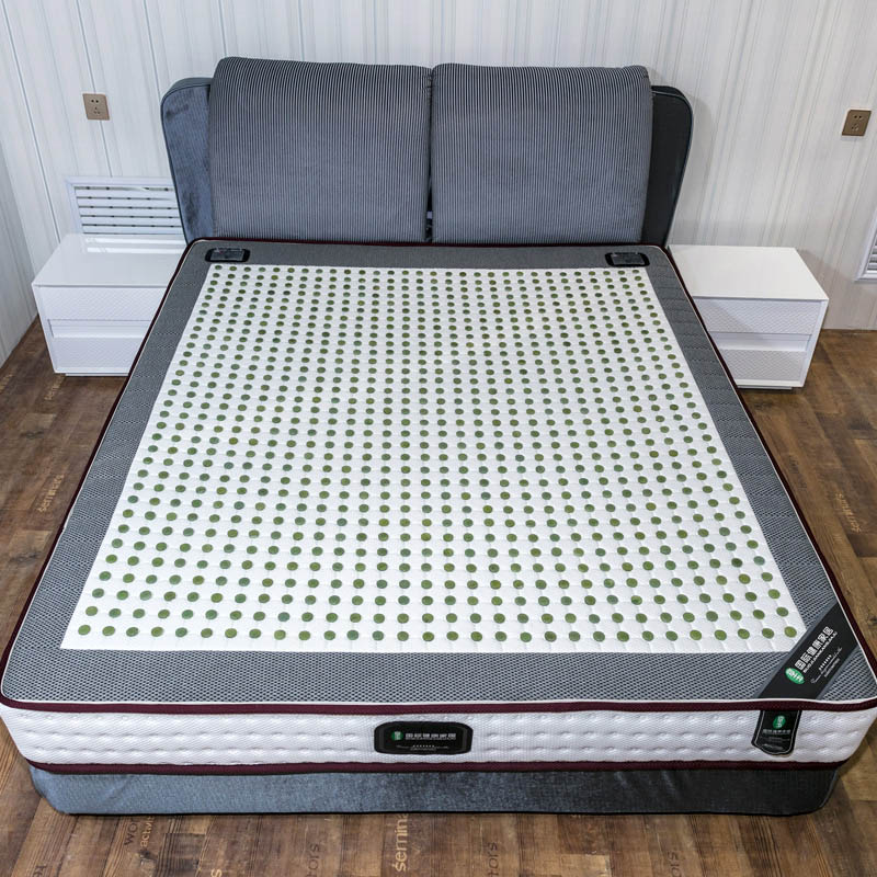 享玉智能温控双人玉石床垫家用乳胶棉整网弹簧床垫