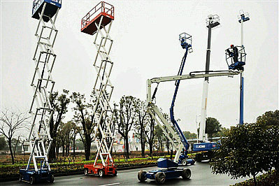 南京高空作业车20米吊篮车出租专业放心
