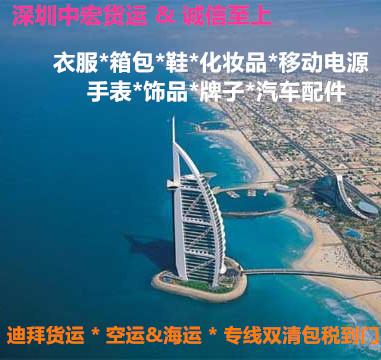 深圳中宏货运 专业出口中东 专线双清包税 空运 海运货代