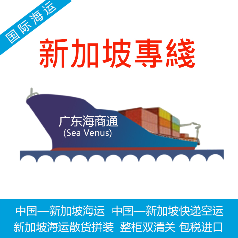 新加坡海运专线Singapore散货拼装门到门货物运输广州到新加坡港口双清货代公司