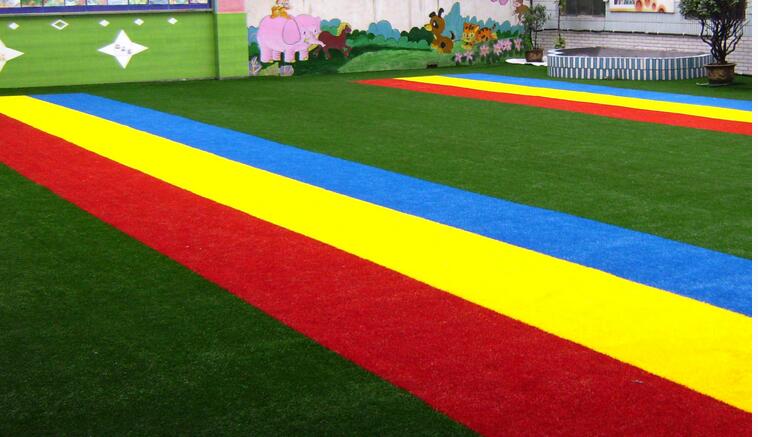 济南幼儿园草坪 彩色草坪 幼儿园草坪设计
