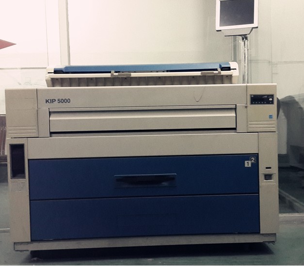 出售奇普KIP5000/6000二手工程复印机数码打印机A0图扫描仪激光蓝图晒图机