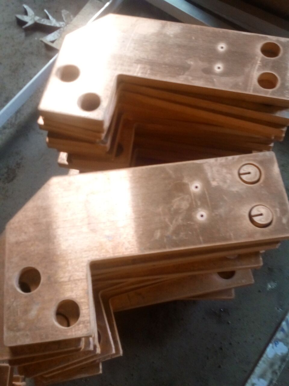 10mm铜板切割加工价格用于机械铜排加工制作