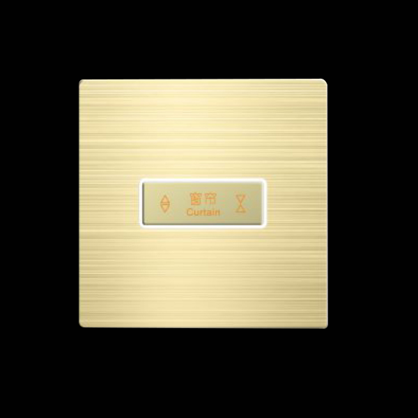 南京富熠通客房控制系统**|五星级酒店场景式房控系统|金属拉丝单路窗帘面板