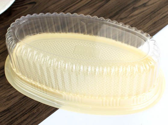 小蛋糕吸塑椭圆包装盒 塑料蛋糕盒 糕点烘焙包装盒上海广舟