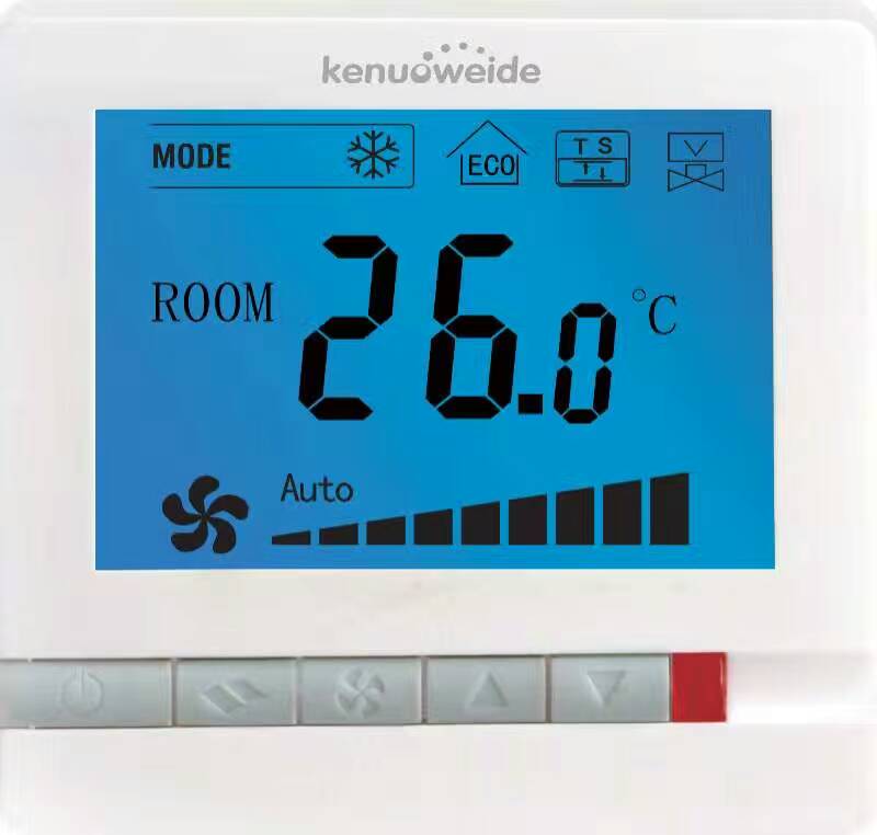 科诺威德供应CKT22.20液晶温控器 中央空调温控器 空调面板 房间温控器 室内温控器 电动阀 电动二通阀