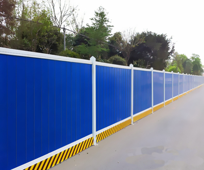 PVC彩钢瓦护栏建筑工地夹芯挡板**广告围挡地铁道路施工隔离板