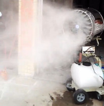 移动式喷雾风机 加湿降温风扇加湿风机 工地除尘风机 降温设备
