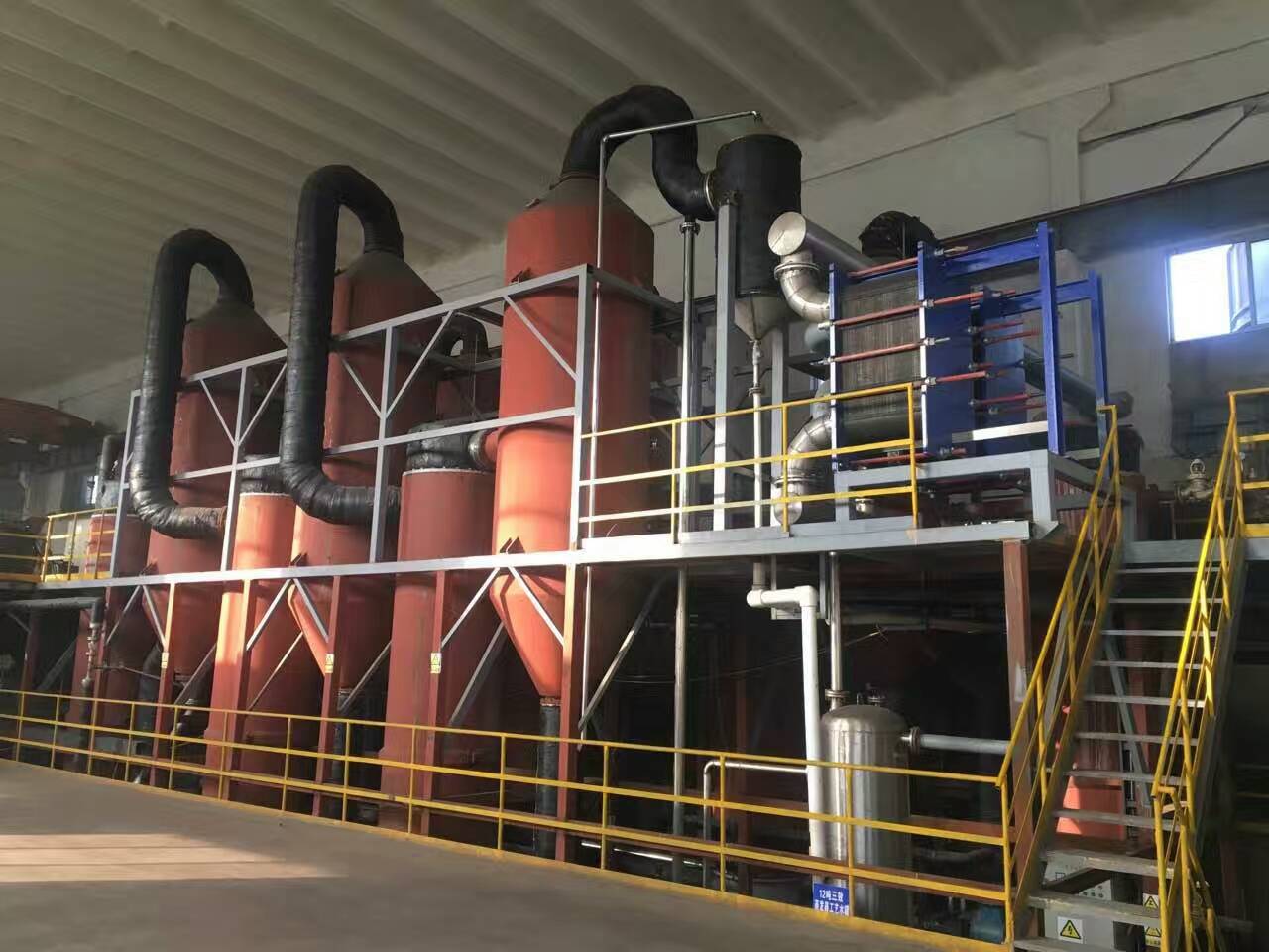 收购二手三效10吨蒸发器，MVR压缩机浓缩废水蒸发器现货供应