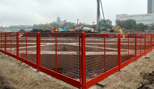 武汉 东西湖基坑护栏|基坑临边防护栏|高度1.2米防护栏