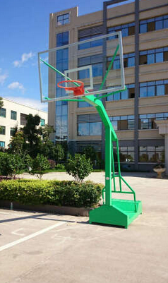 天津篮球架 实心篮圈 钢化玻璃篮板 篮球架
