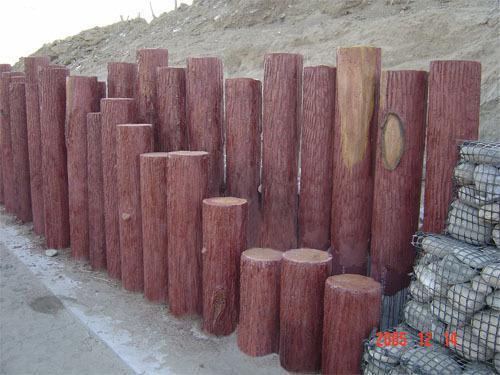 上海市水泥仿树皮护栏厂家定做 厂家直销长期供应