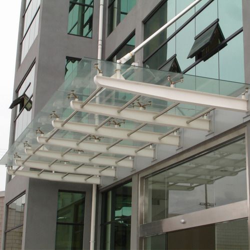 滁州钢结构玻璃雨棚-来安奔腾钢结构-钢结构雨棚