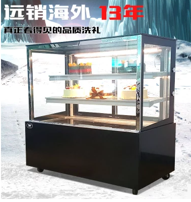 深圳龙华镜面直角三层巧克力展示柜 厂家定制蛋糕柜