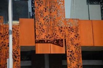 重庆耐候钢板价格锈红色耐候板雕刻镂空安装