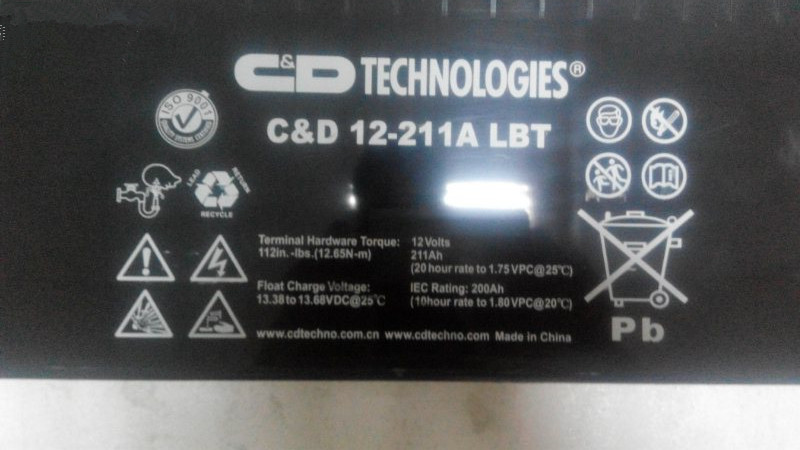 大力神蓄电池C&D12-70LBT原装现货直销
