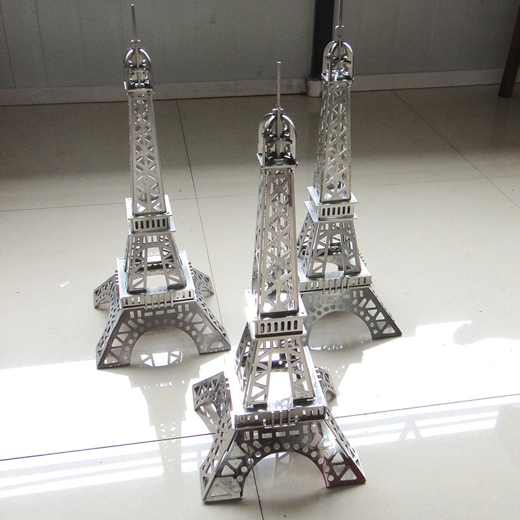 埃菲尔铁塔不锈钢工艺品 模型 激光切割加工
