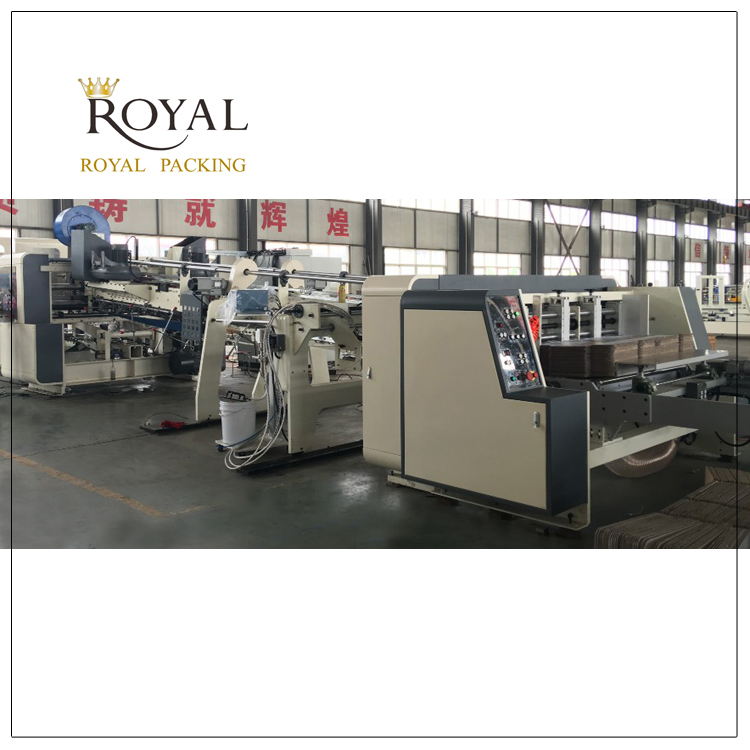 洛澳RC型全自动下折式高速粘箱机 全自动纸箱印刷粘箱联动线
