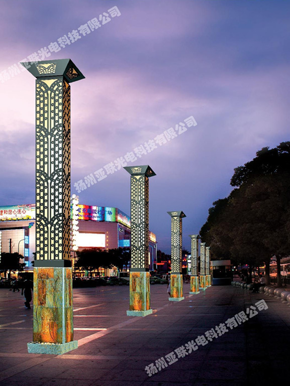 西宁市广场LED景观灯施工设计