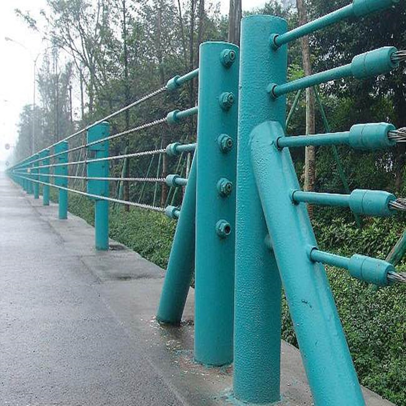 贵州缆索护栏 钢丝绳缆索护栏 缆索护栏安装步骤