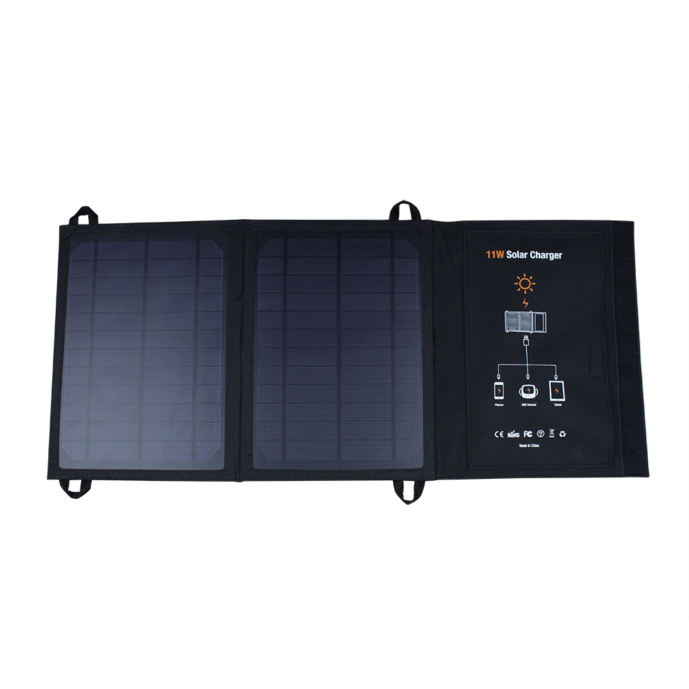 11W单晶硅折叠充电包 应急充电宝 11W 手机通用充电设备 太阳能包