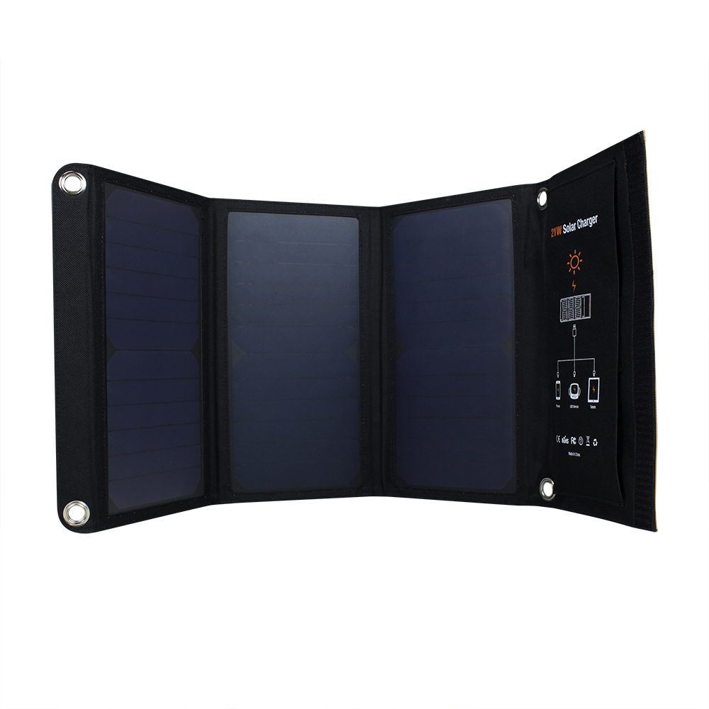 便携21w太阳能折叠包 户外应急充电器 深圳厂
