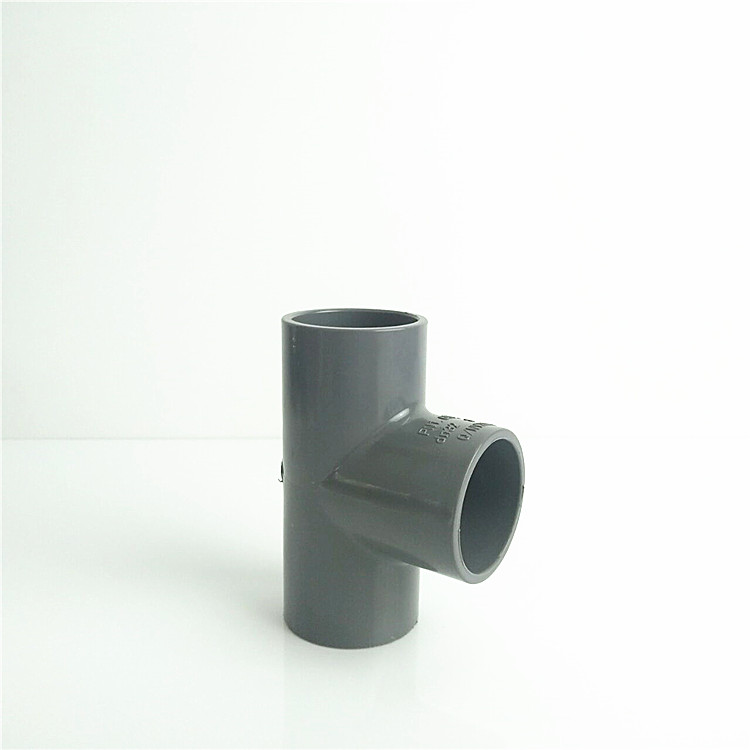 广州 南亚 耐酸碱 PVC-U等径三通 灰色 PVC给水三通