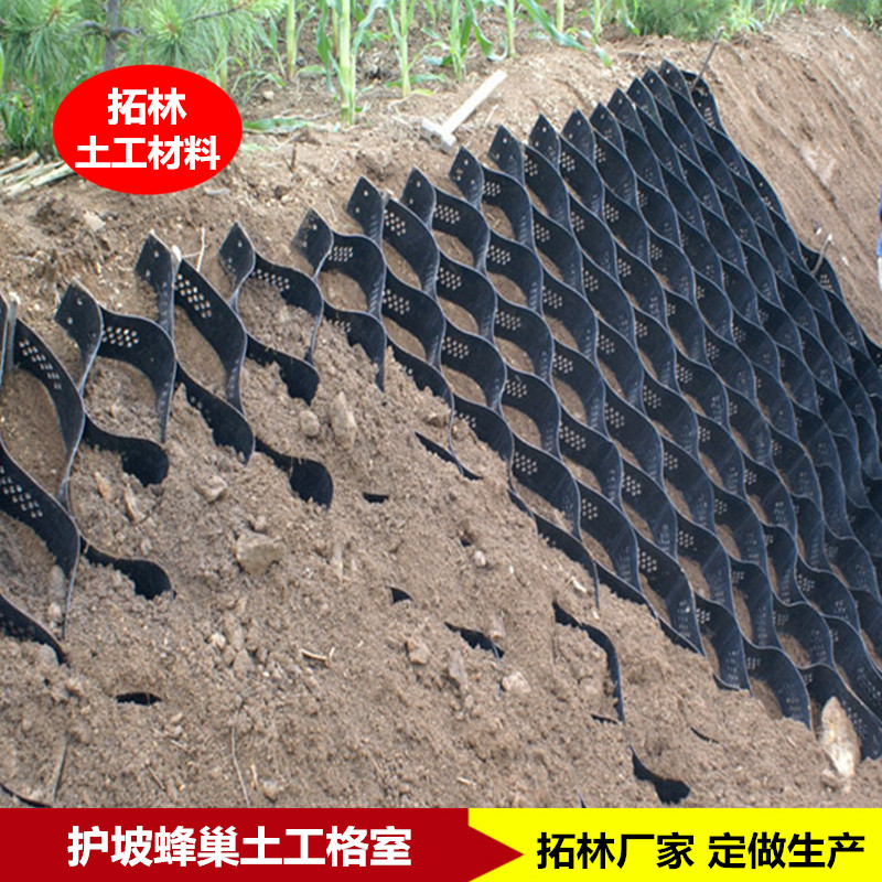 植草喷浆蜂巢格室 护坡 防止水土流失 防滑坡 厂家定做生产