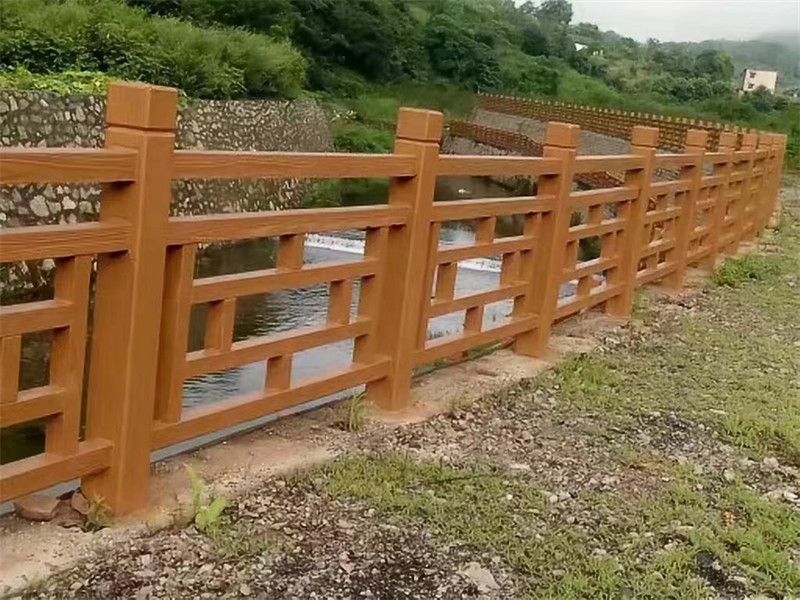 公园仿木护栏 四川成都的仿木栏杆厂家