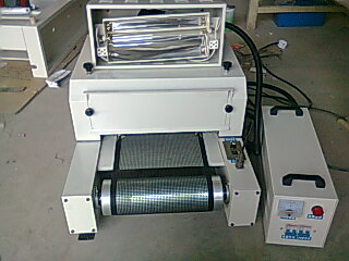 紫外线小型uv光油固化机3000w传送式台式桌面uv烘干固化机