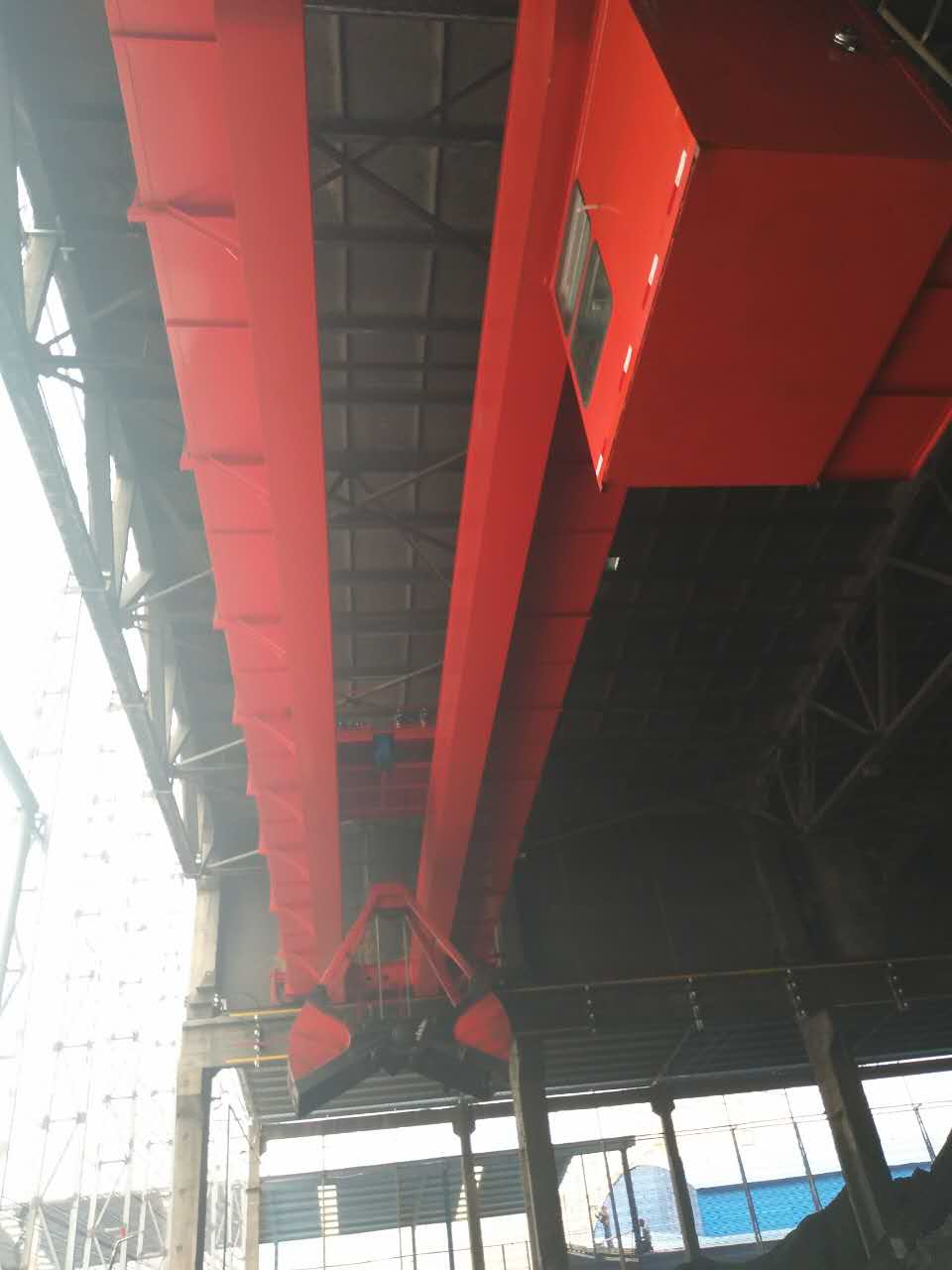 厂家直销QZ抓斗桥式起重机5吨10吨抓斗吊，煤场、酒厂起重机