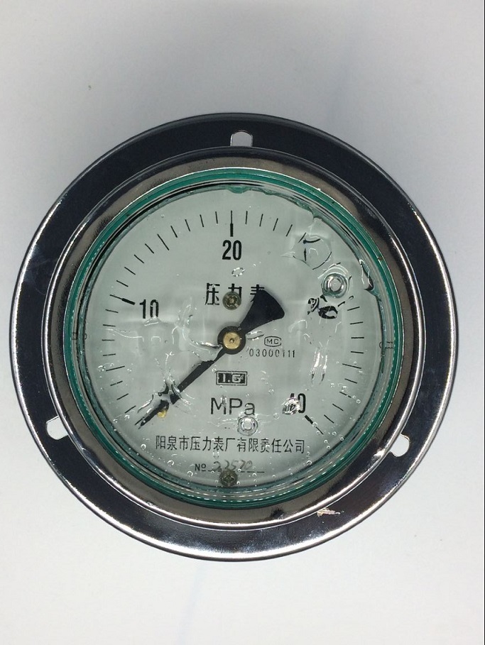 供应阳泉耐震压力表YTN-100ZT耐震压力表静压桩机压力表