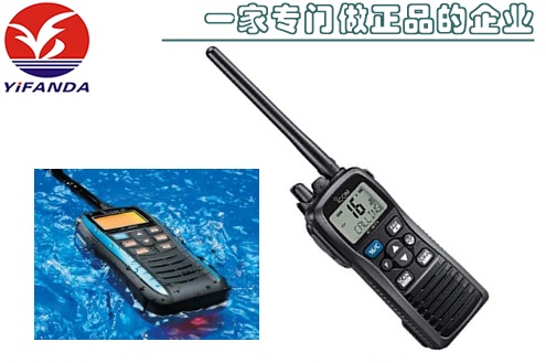 ICOM艾可慕IC-M25防水飘浮对讲机,海事VHF手持对讲机