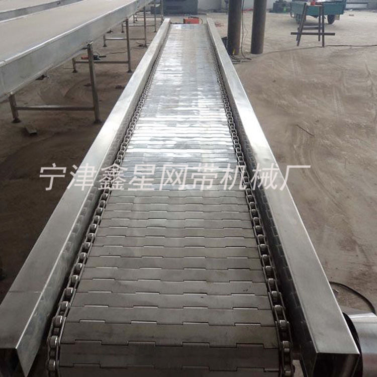 宁津县专业定制生产不锈钢输送链板食品板链生产线量大优惠