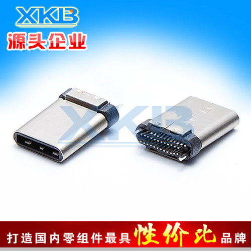 连接器USB 3.1 TYPE C 沉板母座