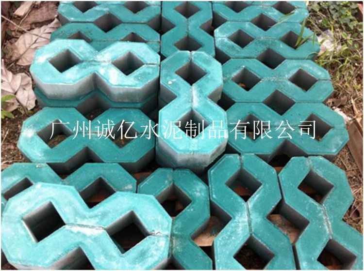 广州植草砖厂家|从化植草砖规格|增城8字植草砖红色款