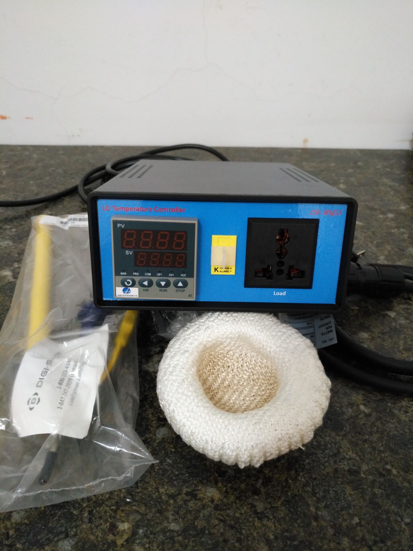 LD-HY5S经济型温度控制器 上海涸宇控温仪替代digisense温控仪glascol电热套温控仪