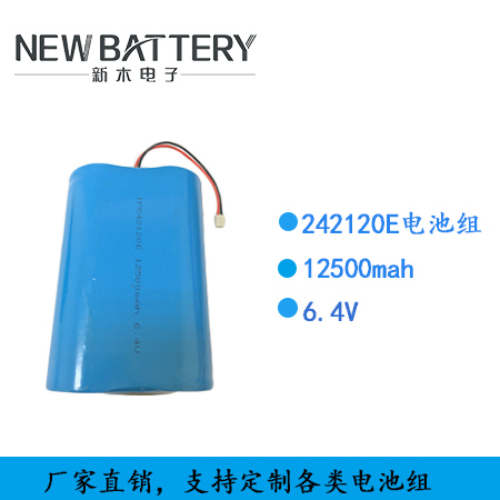 供应42120E锂电池 6.4V 12500mAh磷酸铁锂电池组