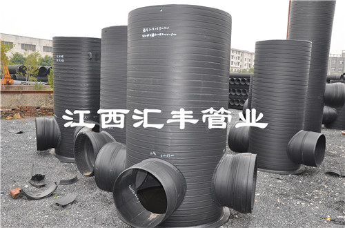 hdpe管道生产厂家 hdpe增强缠绕结构壁管 汇丰供