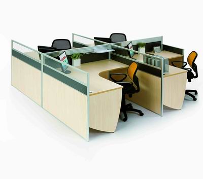 定制批发单双三四六人位职员办公桌 隔断屏风电脑桌