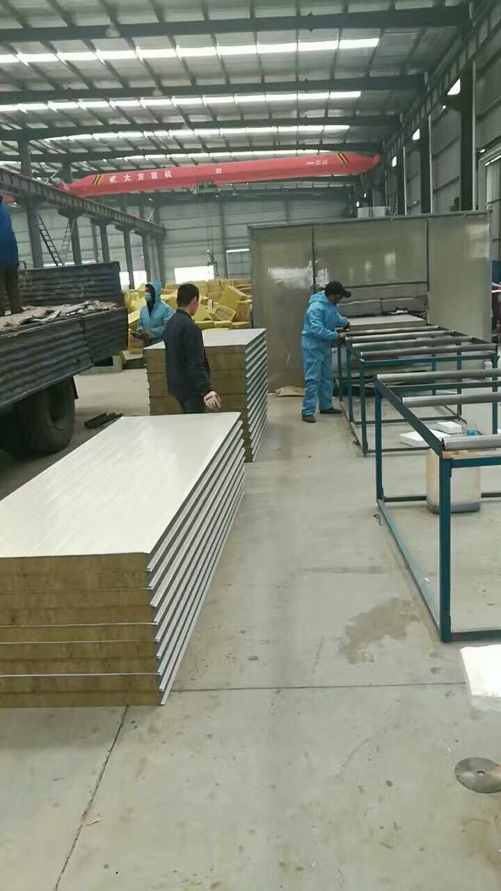 徐州双盛达 厂家供应 75mm厚防火 岩棉夹芯板
