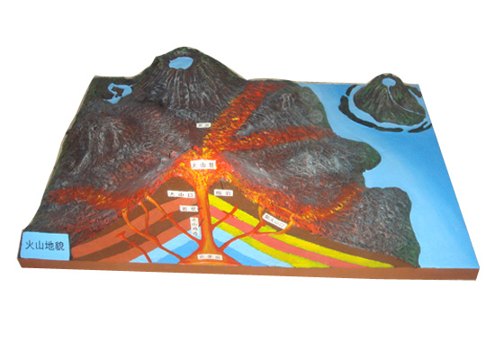 艺星教学设备 厂家直销地理园模型 18种地质地貌模型 火山地貌模型